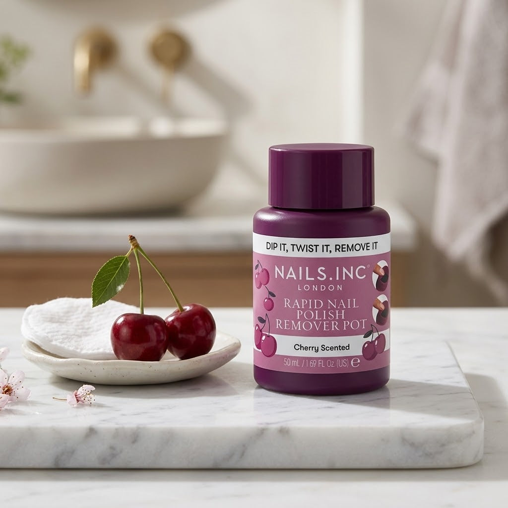 Nails.INC | Cherry Scented Rapid Nail Polish Remover Pot
