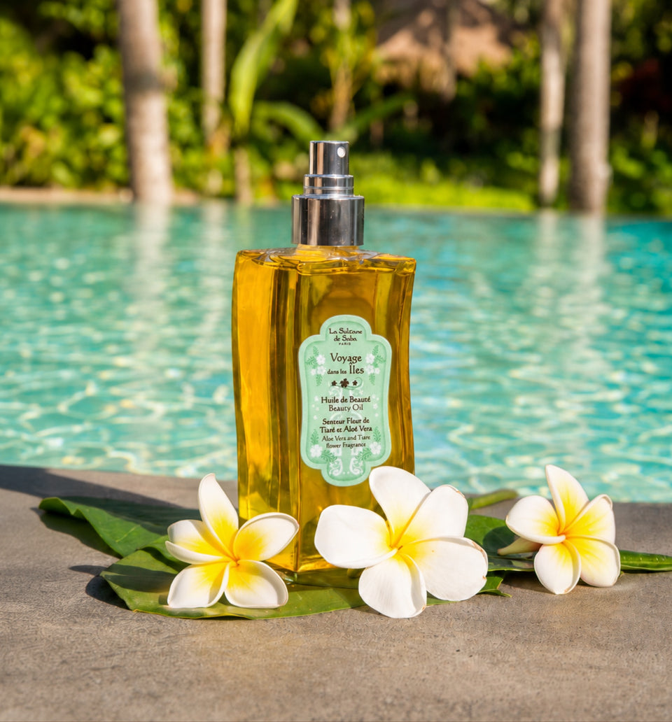 La Sultane de Saba | Voyage dans les Îles | Beauty Oil | Tiaré Flower &amp; Aloe Vera