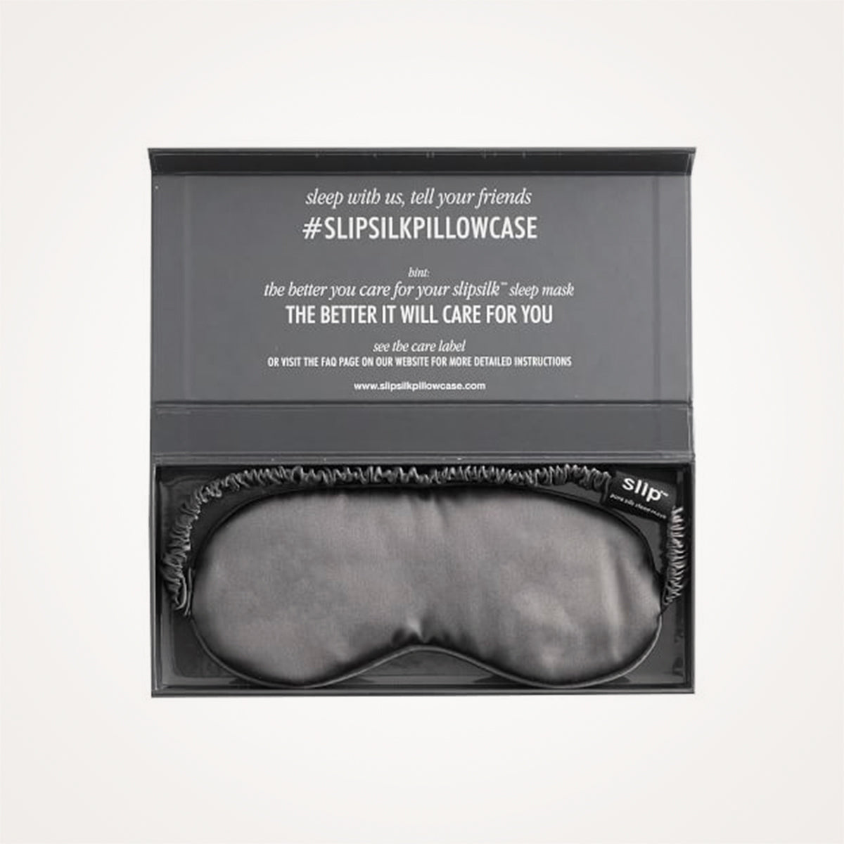 SLIP Silk Sleep Mask Charcoal