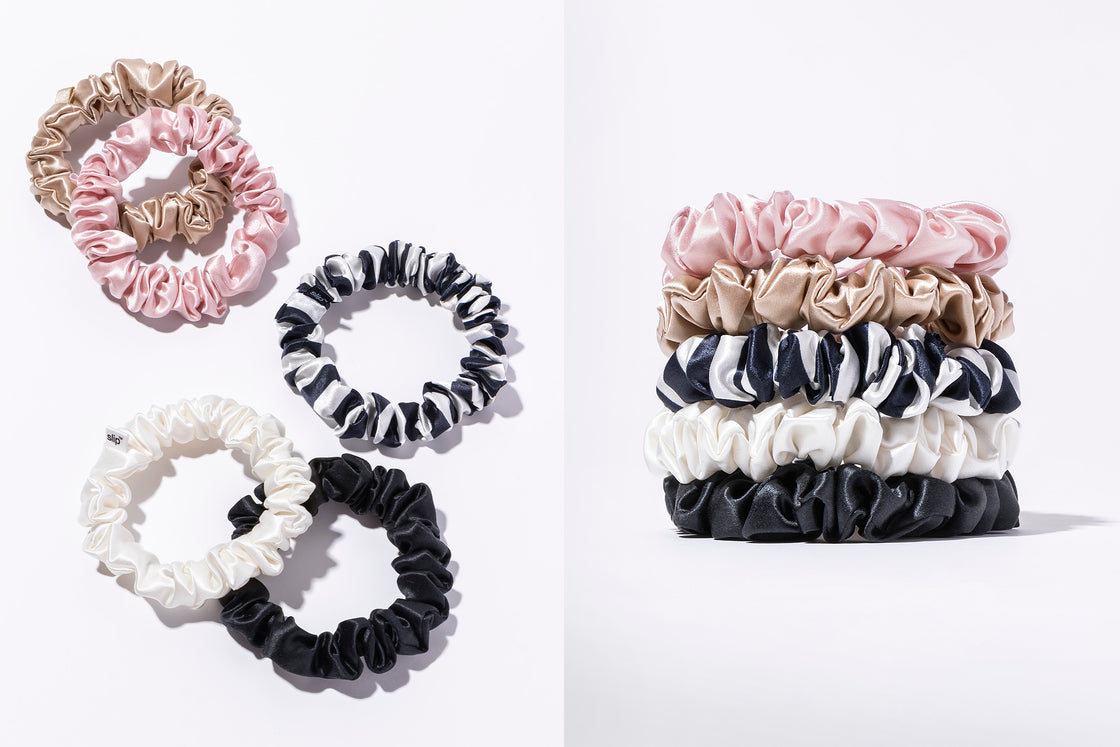 SLIP Multi Midi Scrunchies 5x