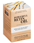 Instytutum Powerful Retinol Oil 30ml packaging, retinol oil for anti-aging benefits, skincare product.