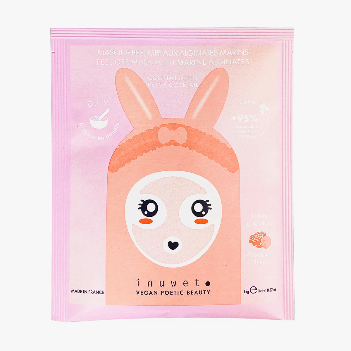 Inuwet  DIY Peel-Off Detox Powder Mask Litchi