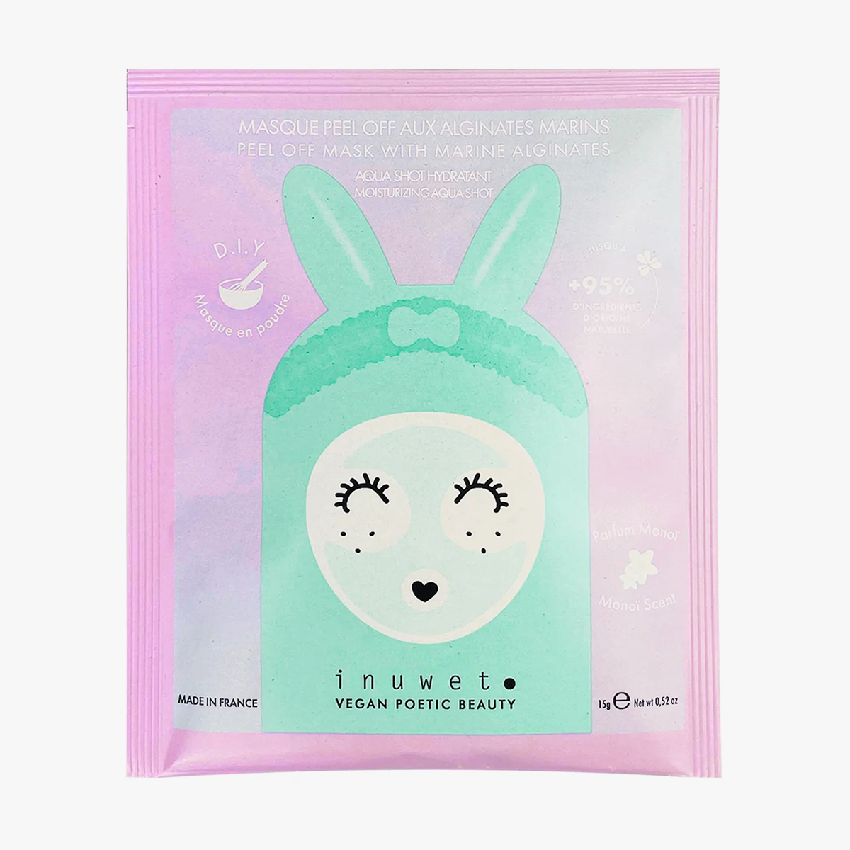 INUWET | DIY Peel-Off Moisturizing Powder Mask Monoi