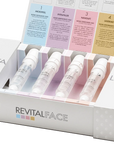 RheaRevitalFace - Intensive Longevity Face and Neck Treatment Kit (Base Gel (10ml) + MicroPeel (5ml) + Intrafiller (5ml) + NanoLift (5ml) + LaserLike (5ml))