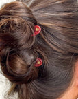 Nº 1 HAIRPIN | Ruby Red / Červená barva (3 ks)