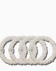 SLIP Skinny Scrunchies White 4x