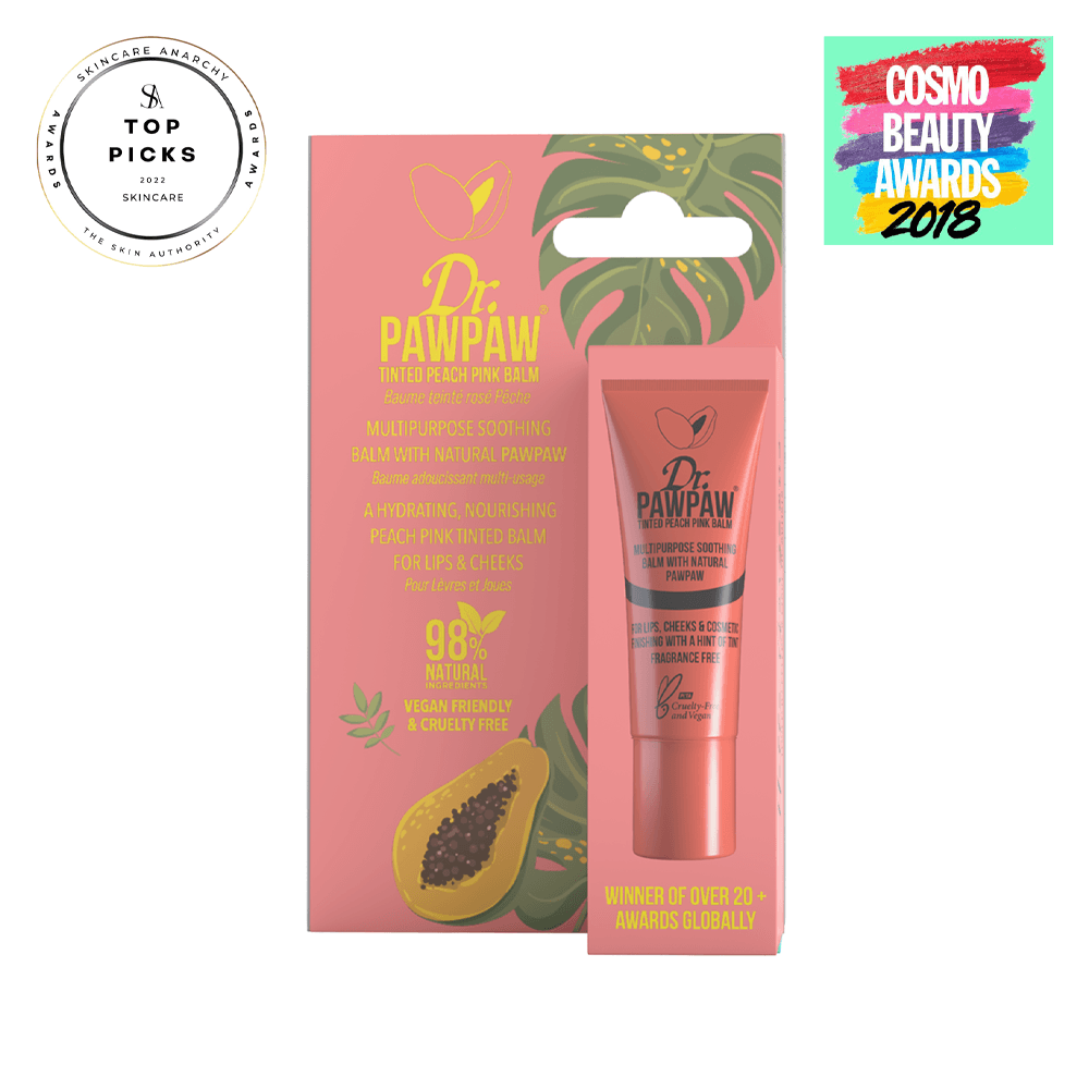 Tinted Peach Pink Lip Balm - 10ml - Dr Paw Paw