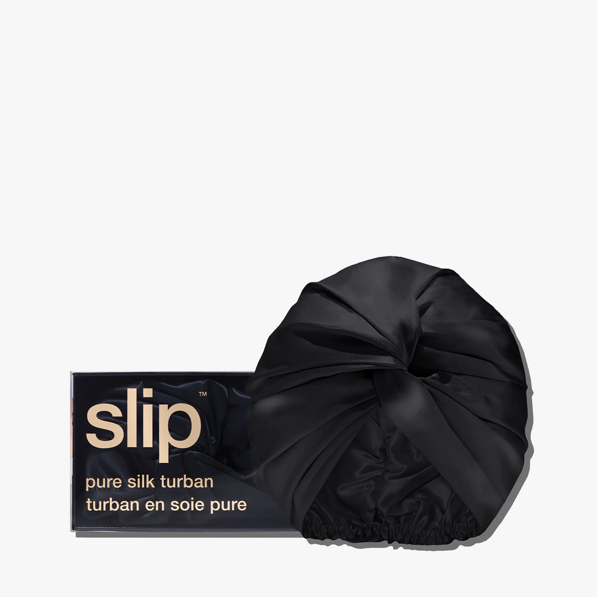 SLIP Silk Turban Black